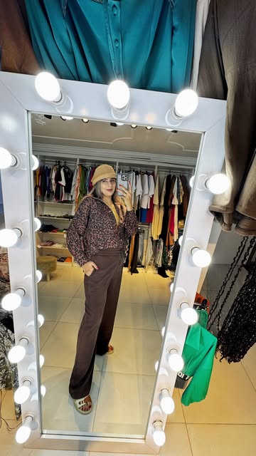 شلوار سیلک کمر کش از بالا گشاد بریز رنگ مشکی، قهوه ای و کرم